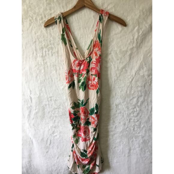 Anthropologie Dresses & Skirts - Anthropologie Cream Floral Eureka Racerback Dress